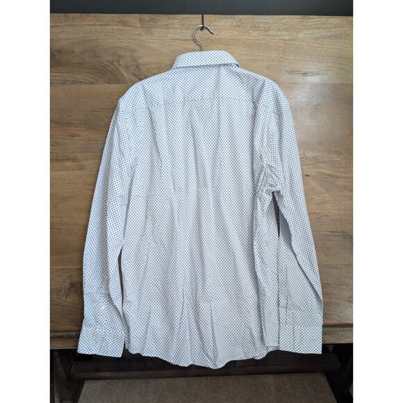 Rodd & Gunn Shirt Mens XL White Geometric Samson Bay Sports Fit Button Down - Picture 2 of 4